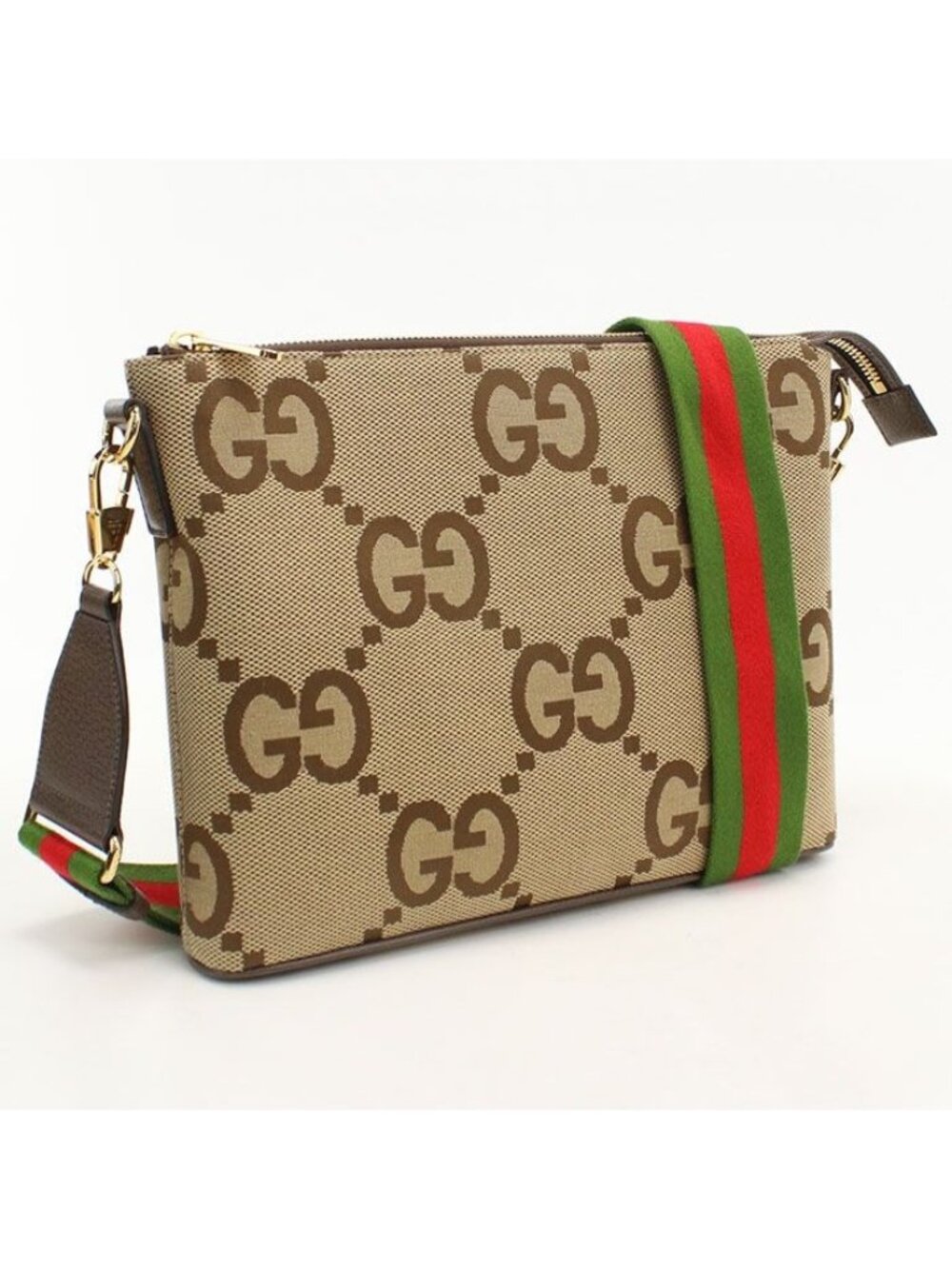 Gucci Messenger Bag Jumbo GG Crossbody Canvas